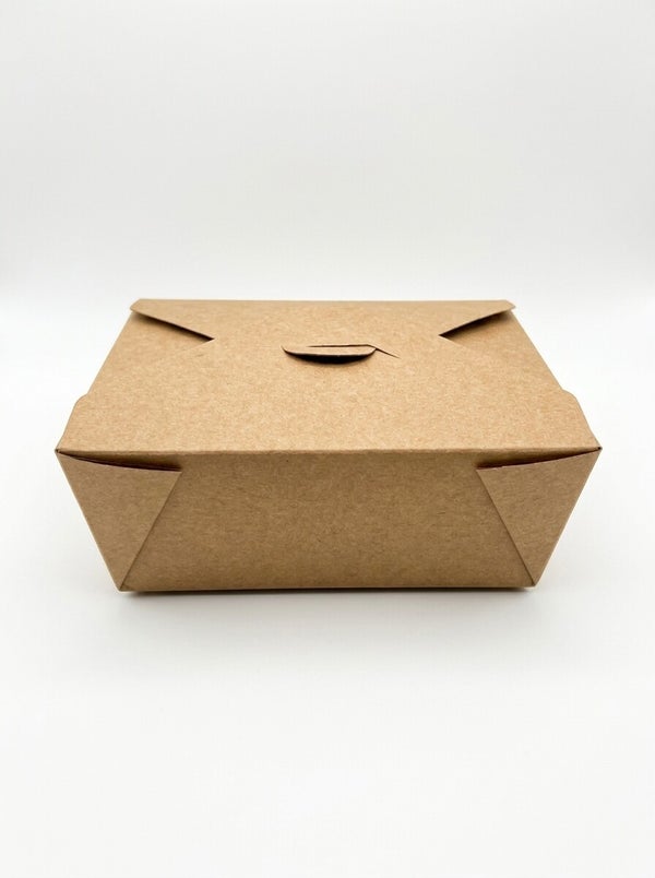 Brown leak-proof food carton No.8 (46oz)