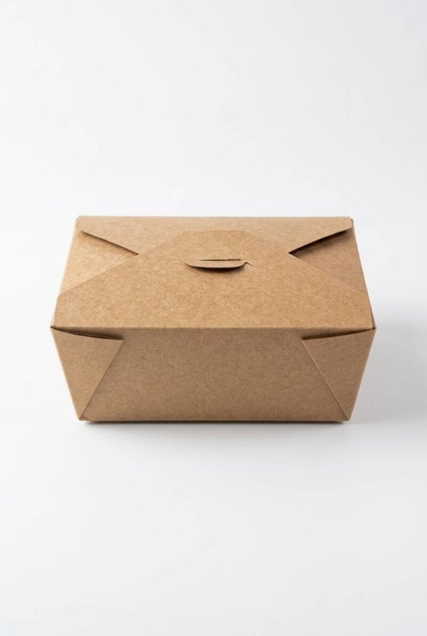 Brown Leak-Proof Food Carton No.1, 26oz (50 or 100 Pack)