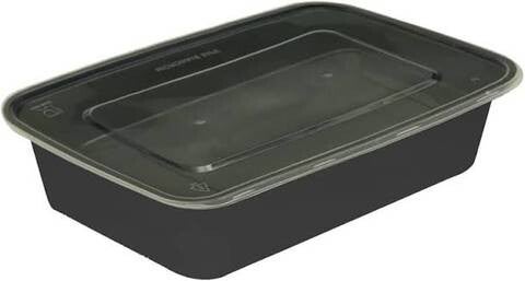 RC - Microwave Rectangle Container with Lid (Black base)