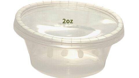 2oz Clear Sauce Pots & Lids (Heavy Duty)