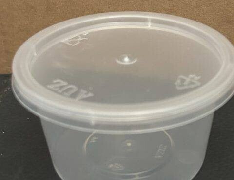 4oz Clear Sauce Pots & Lids (Heavy Duty)