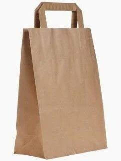 Medium Brown SOS Paper Bag (Internal Flat Handle) 220x100x240mm