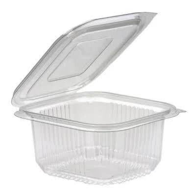 375CC Clear Hinged Plastic Containers HD