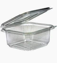 500CC Clear Hinged Plastic Containers HD