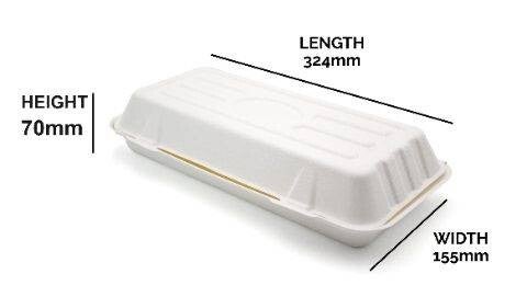 Large Bagasse Fish & Chips Boxes