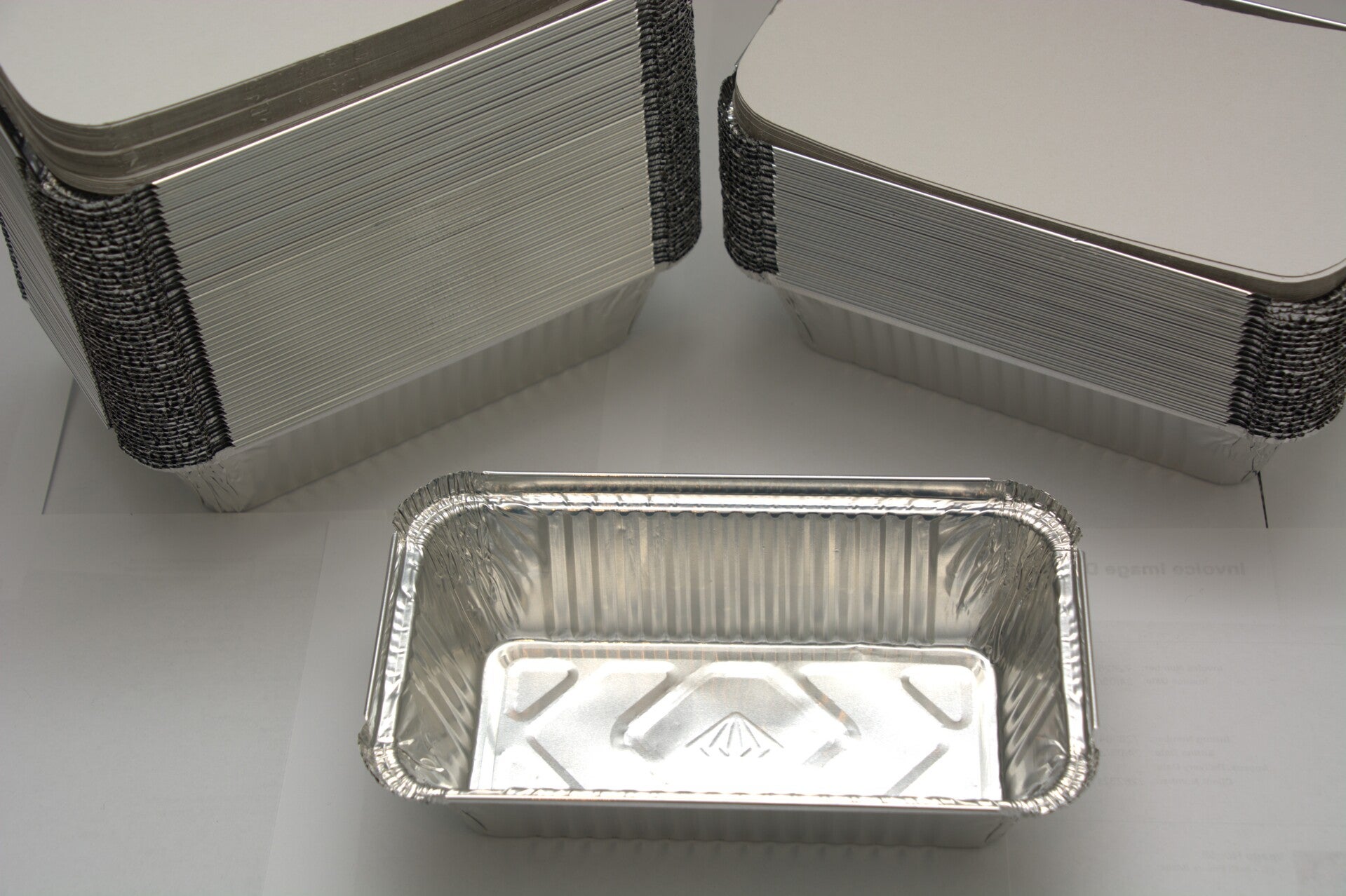 Aluminium foil catering containers