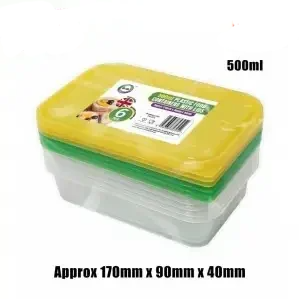 Heavy duty plastic freeze containers
