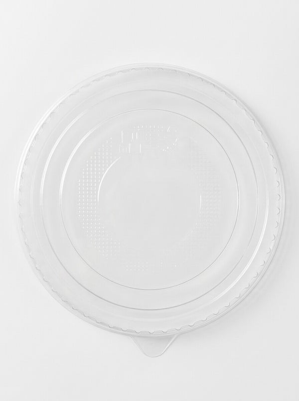 PET round lid 150mm for kraft bowls