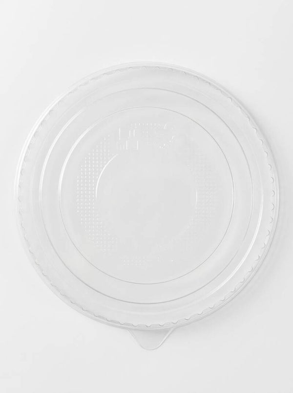 PET Round Lid for Kraft Bowls 150mm (50 or 100 Pack)