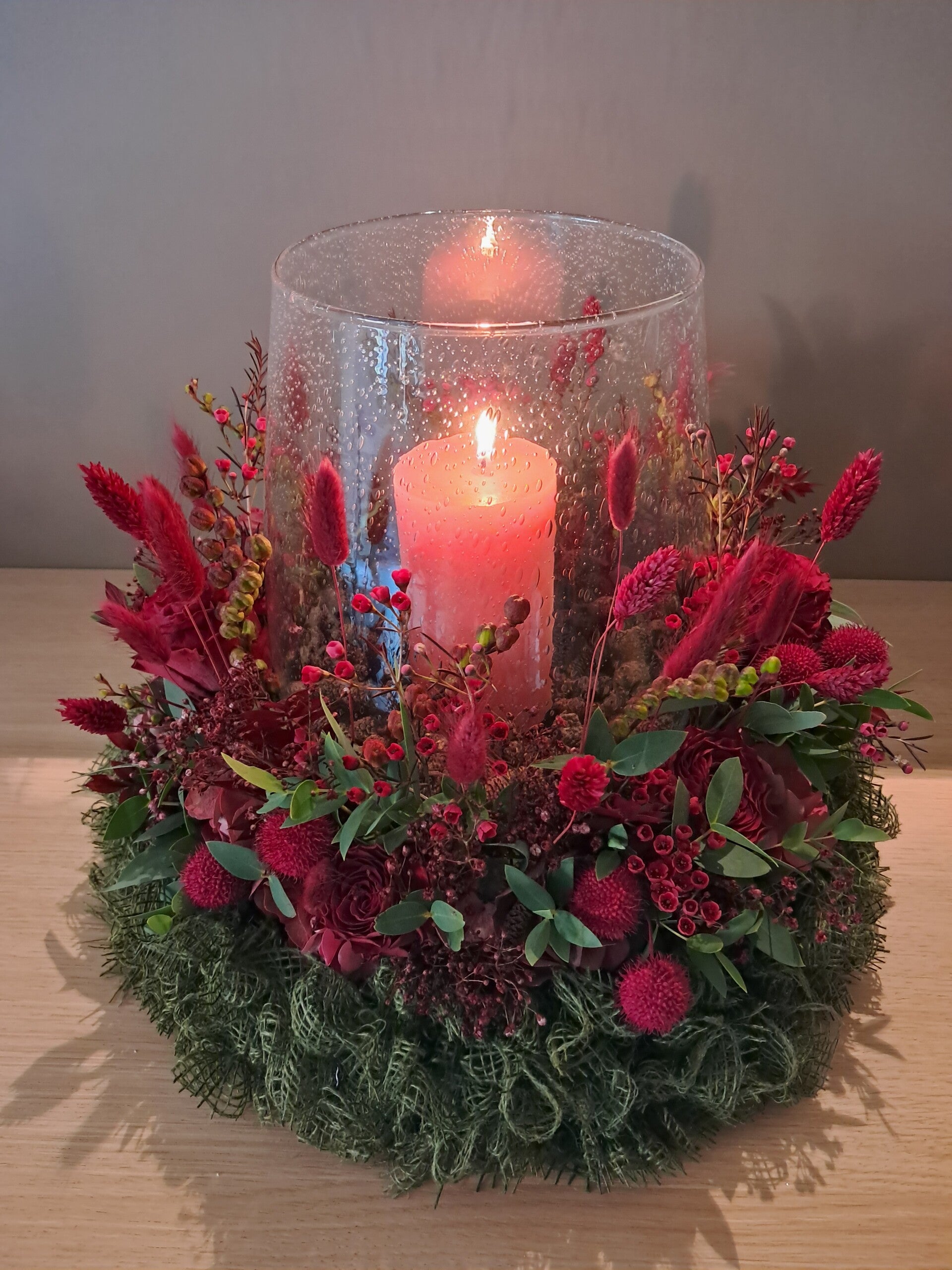 DIY pakket: Warm herfstlicht - bordeaux