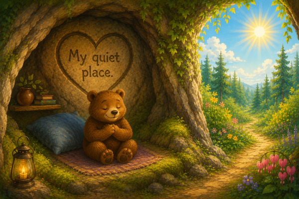 "Bear's Quiet Place" art PNG file plus song & music MP3 file
