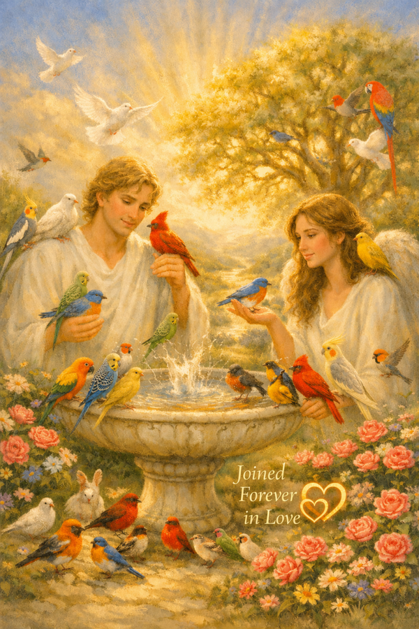Celebration of Life Birds Art digital PNG file