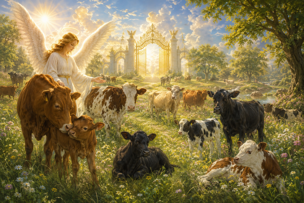 Celebration of Life Cows Art digital PNG file