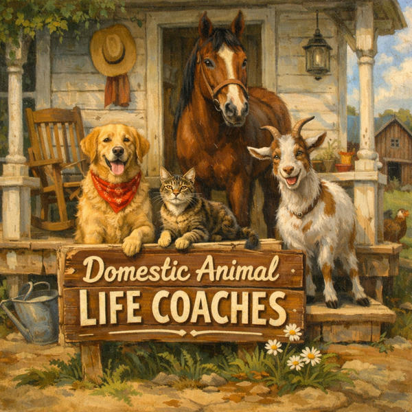 "Domestic Animal Life Coaches" art PNG file plus song & music MP3 file