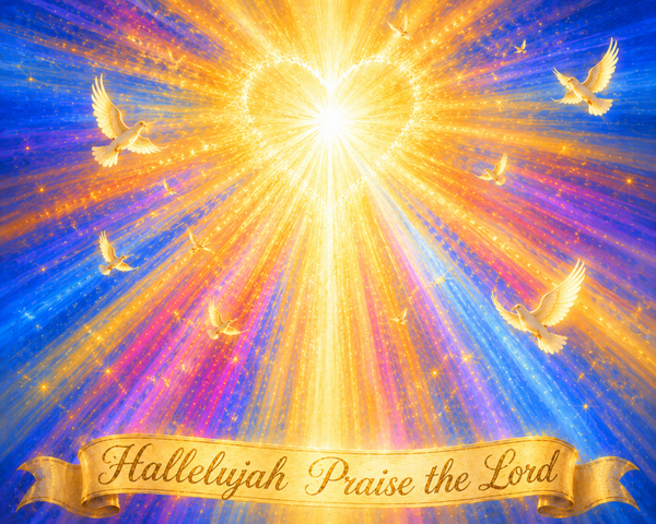 "Hallelujah! Praise the Lord" art PNG file plus song & music MP3 file