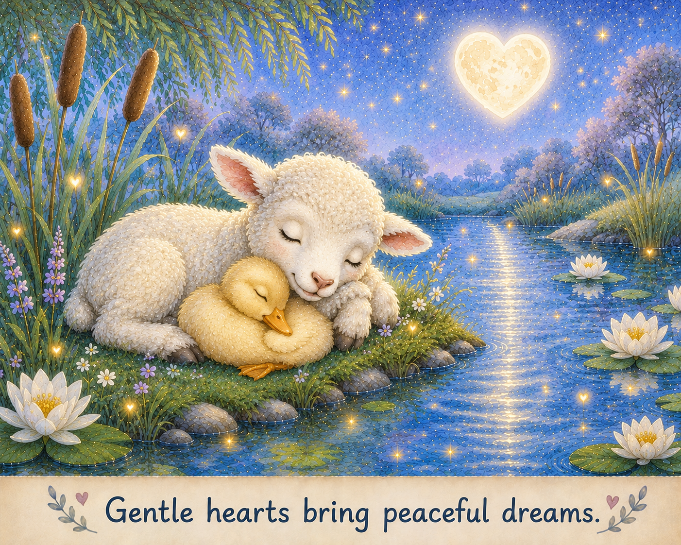 Little Duckling, Little Lamb Art digital PNG file