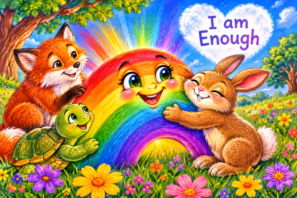 "Rainbow That Needed a Hug" art PNG file plus song & music MP3 file