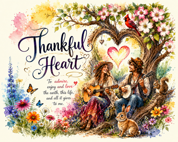 "Thankful Heart" art PNG file plus song & music MP3 file