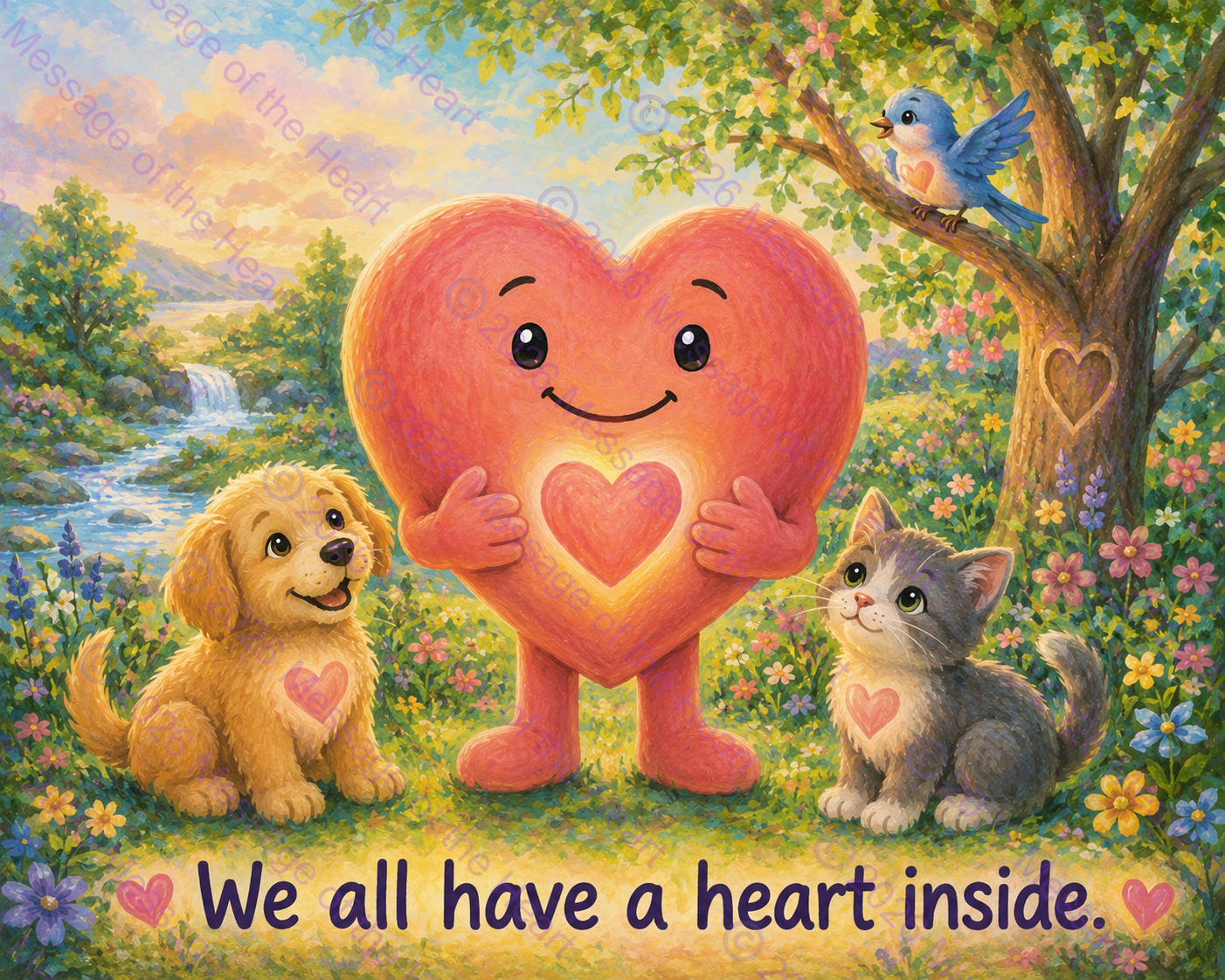 "Heart Inside" art digital PNG file plus song & music MP3 file