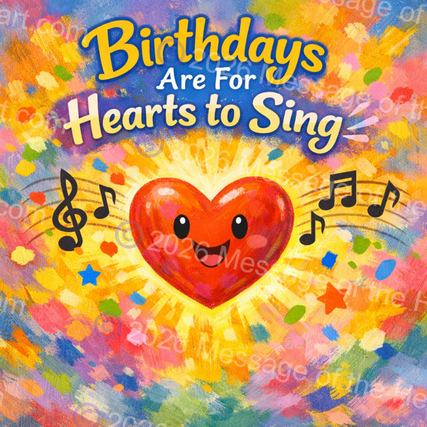 "Happy Birthday Five to Seven Years" art PNG file plus song & music MP3 file