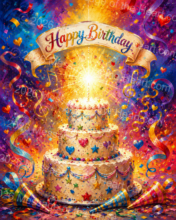 "Happy Birthday Universal" PNG art file plus song & music MP3 file