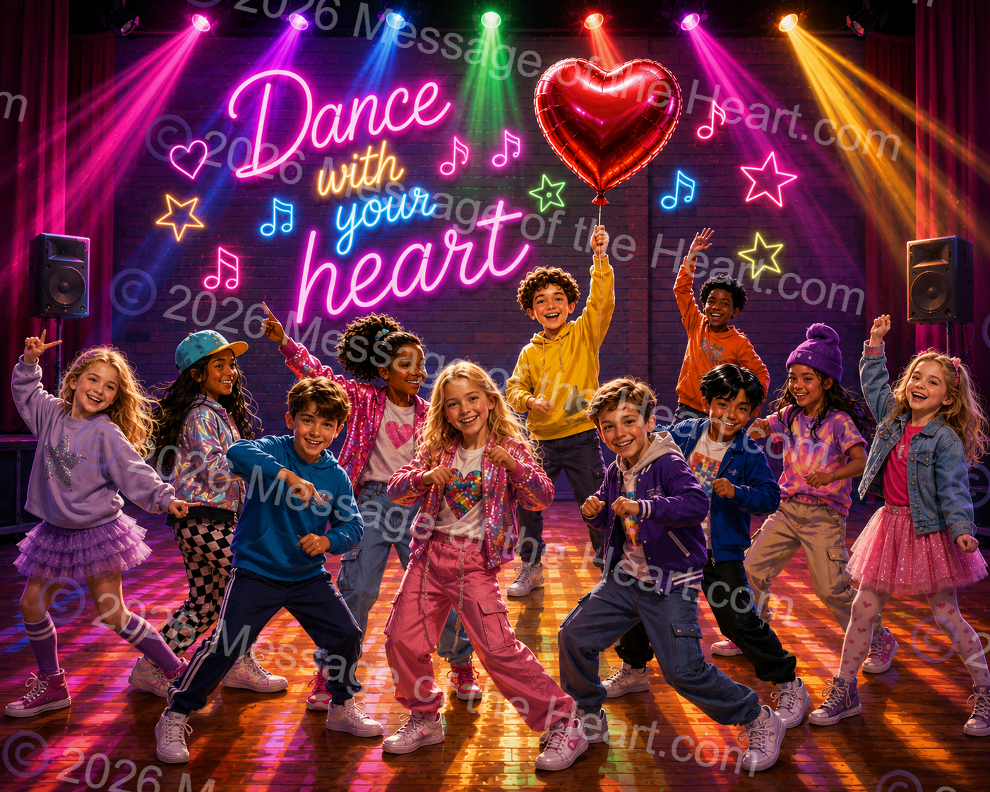 "Dance With Your Heart" art PNG file plus sing & music MP3 file