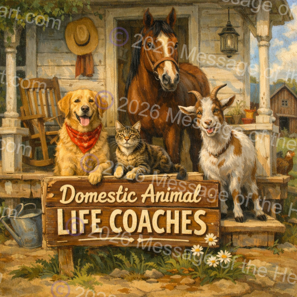 "Domestic Animal Life Coaches" art PNG file plus song & music MP3 file