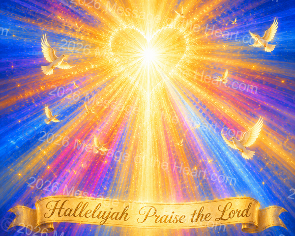 "Hallelujah! Praise the Lord" art PNG file plus song & music MP3 file
