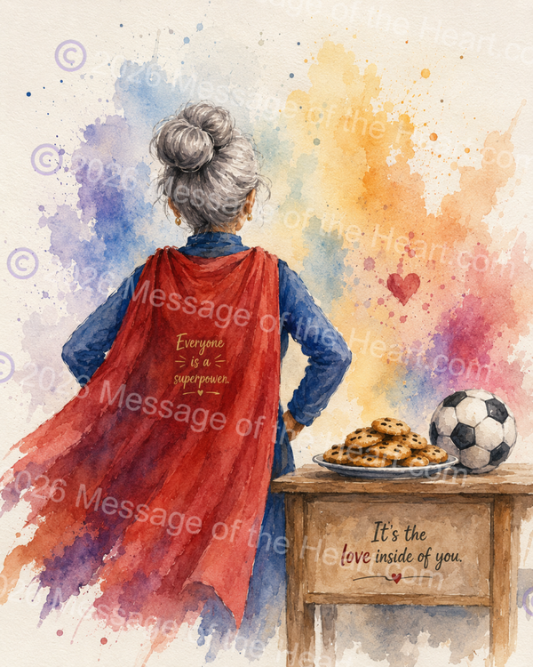 "My Grandma is a Superpower" art PNG file plus song & music MP3 file