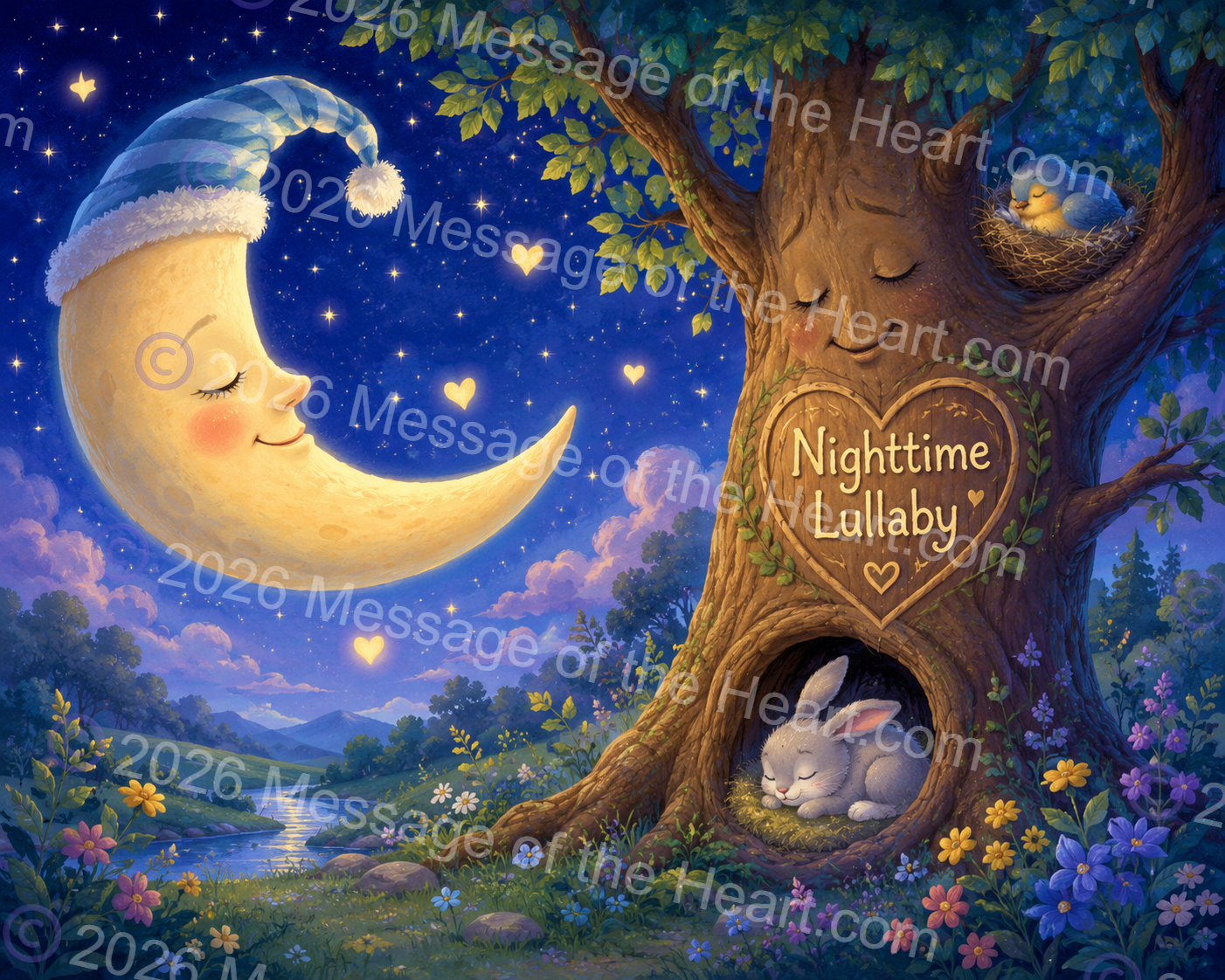"Nighttime Lullaby" art PNG file plus song & music MP3 file