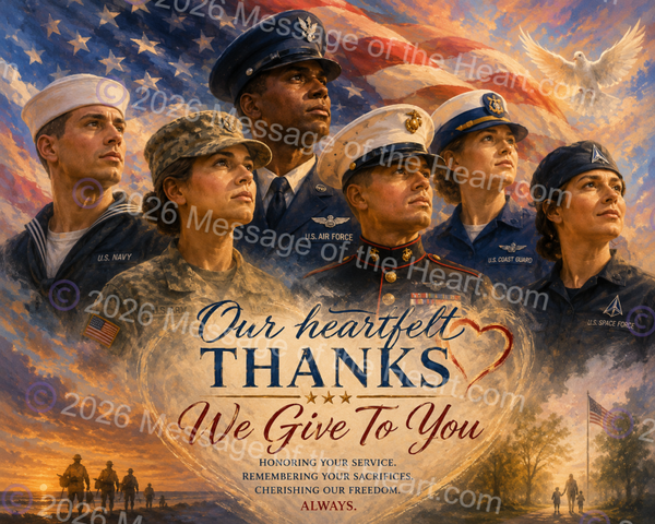 "Our Heartfelt Thanks" art PNG file plus song & music MP3 file