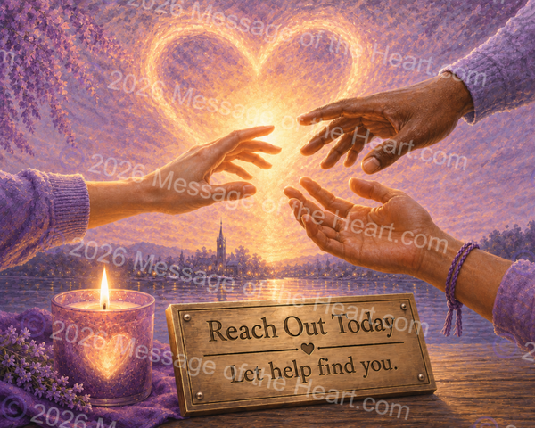 "Reach Out Today" art PNG file plus sing & music MP3 file