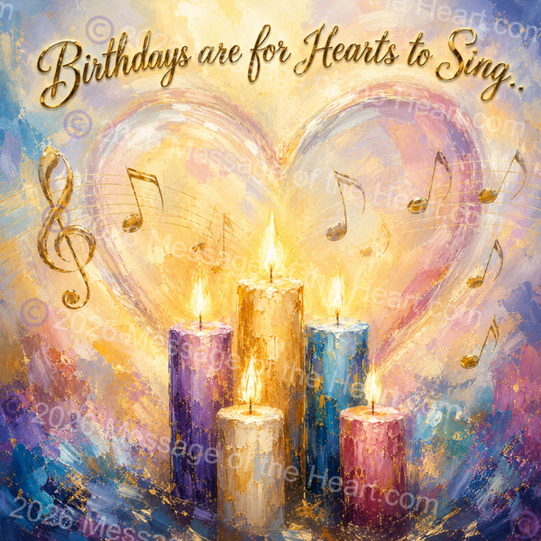 "Happy Birthday Family" art PNG file plus song & music MP3 file