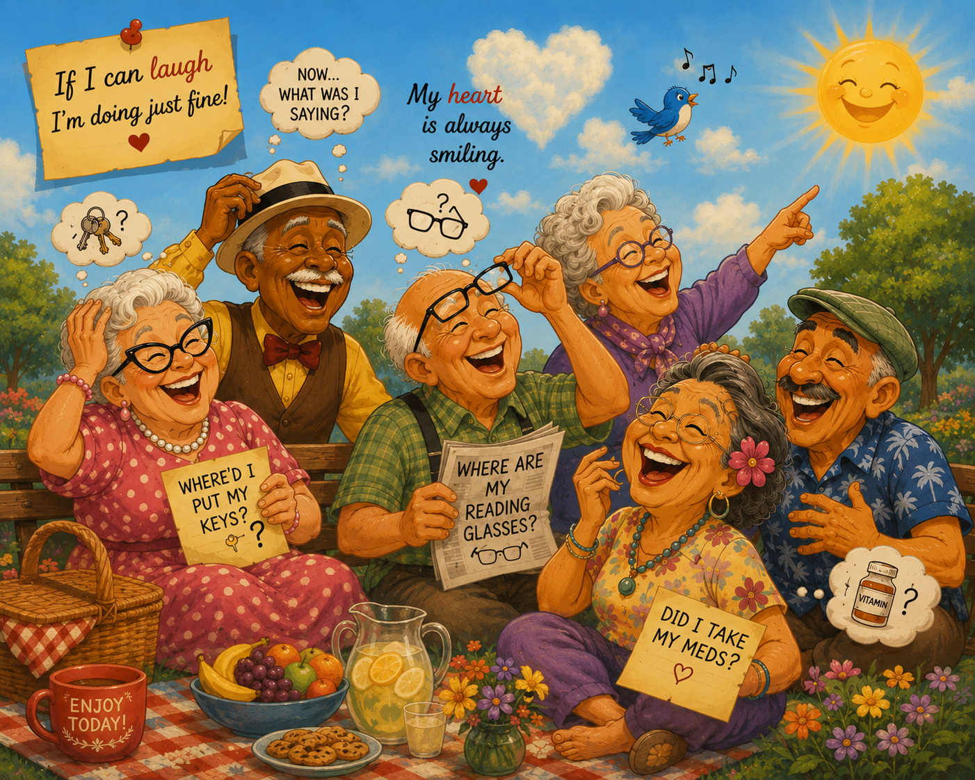 "Young Enough to Laugh" art PNG file plus song & music MP3 file