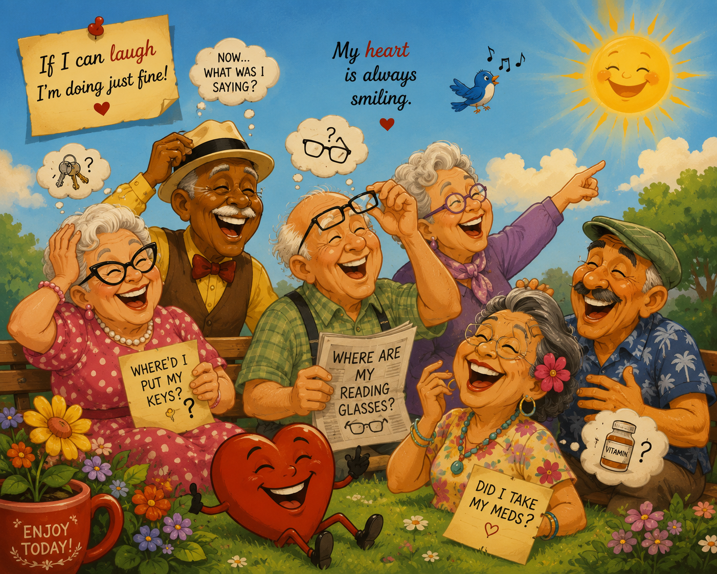 Young Enough to Laugh Art digital PNG file