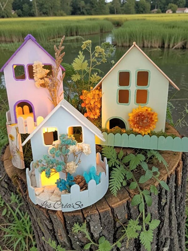 Ensemble maisons en bois