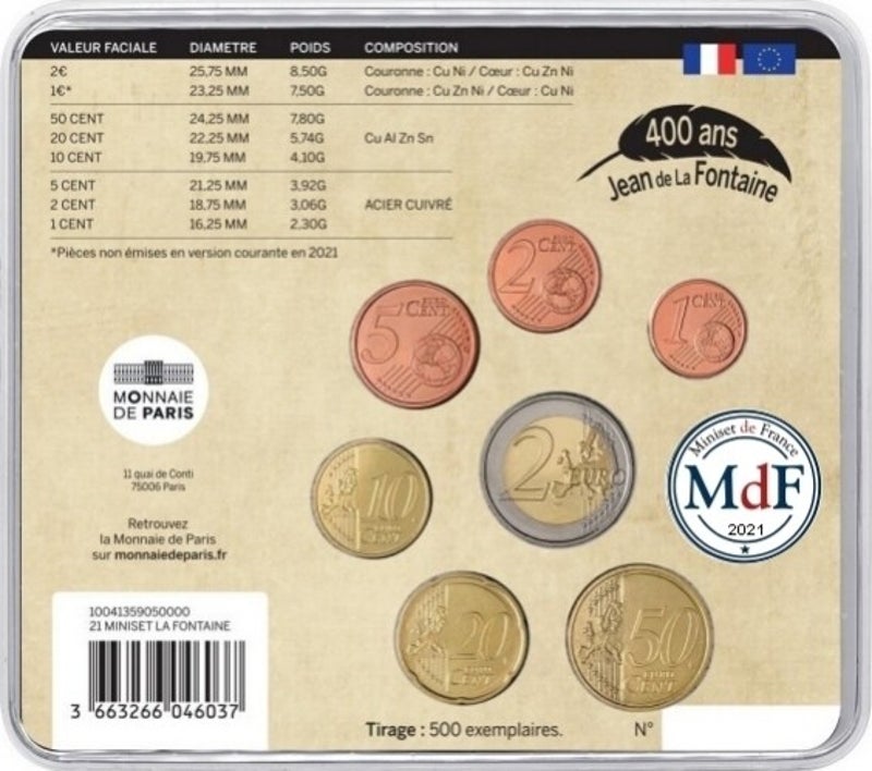 miniset de la monnaie de paris