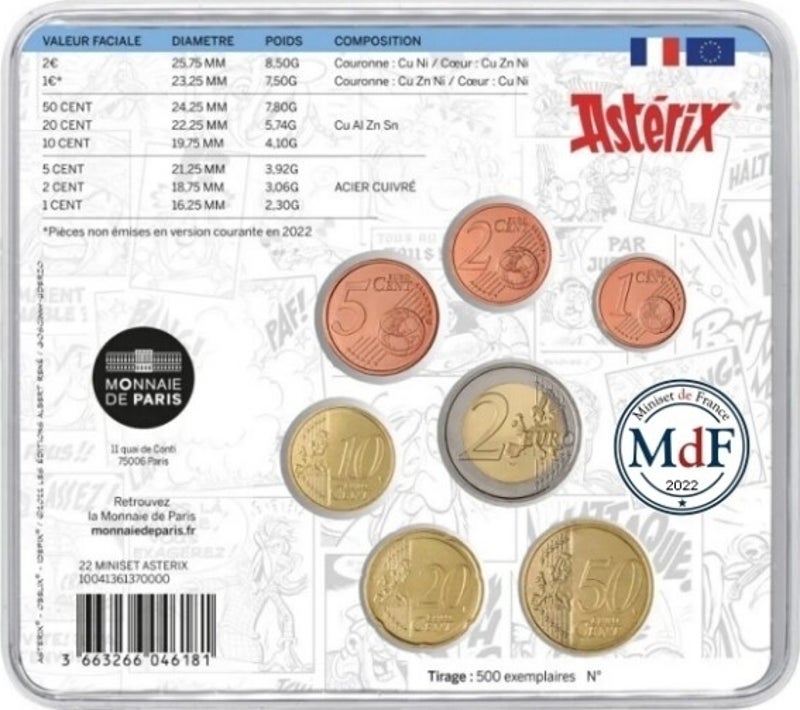 miniset de la monnaie de paris