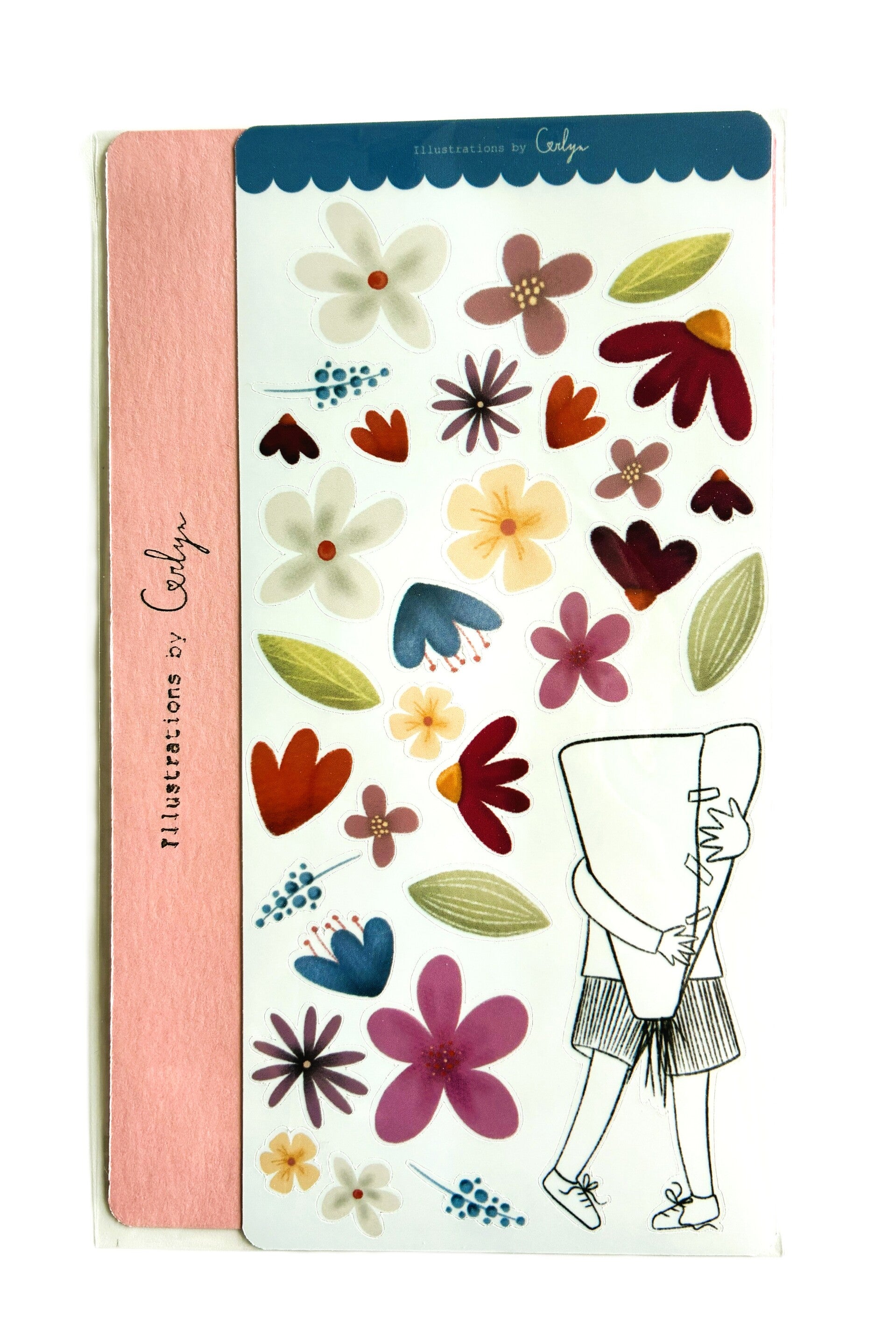 Bloemenjongen stickers