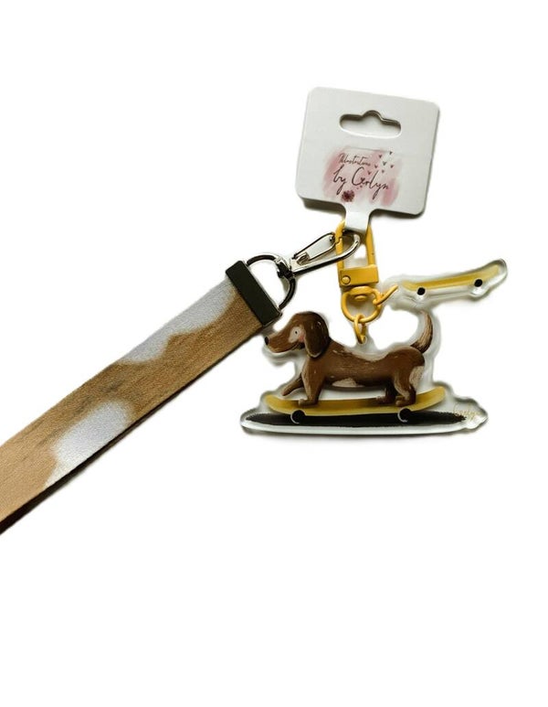 hond sleutelhanger lanyard