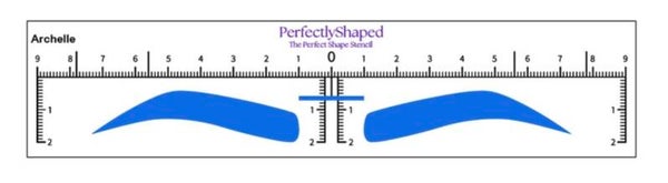 Perfectlyshaped Brow stencil stickers