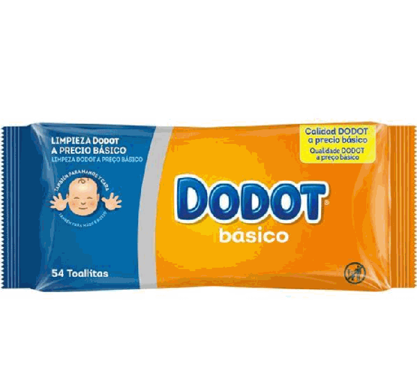 DODOT TOALLITAS BASICAS RECAMBIO 54U