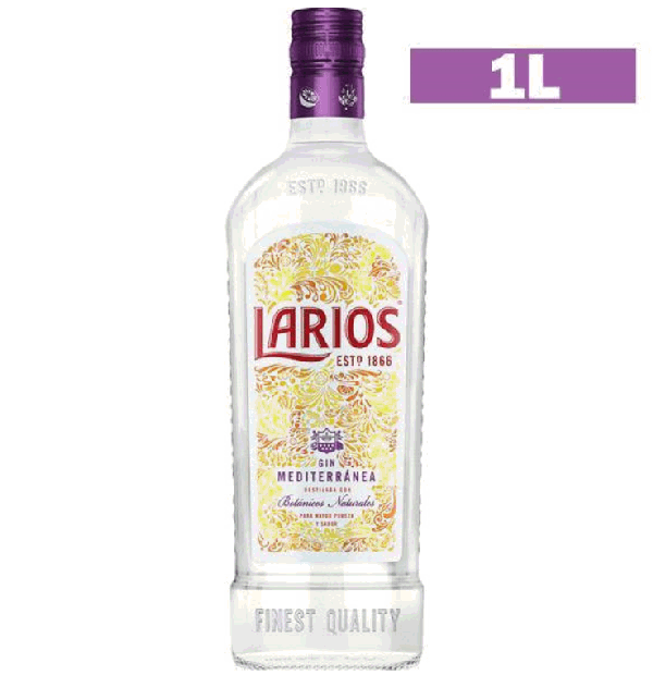 LARIOS GINEBRA BOTELLA 1L C/6