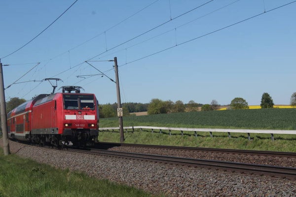 Poster 30cm*20cm, der RB40 nach Burg bei Magdeburg auf dem 146 022 und dem Pikachu express :)