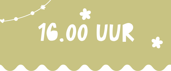 Reservering voor zondag 26 oktober om 16.00 uur