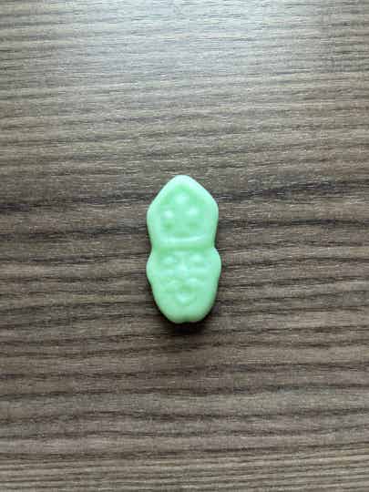 Nep schuimpje Sint    - niet eetbaar!  Groen
