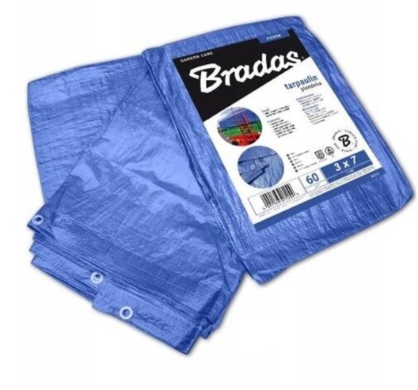 Bradas Plandeka 60 g/m2 3 x 7m oczkowana