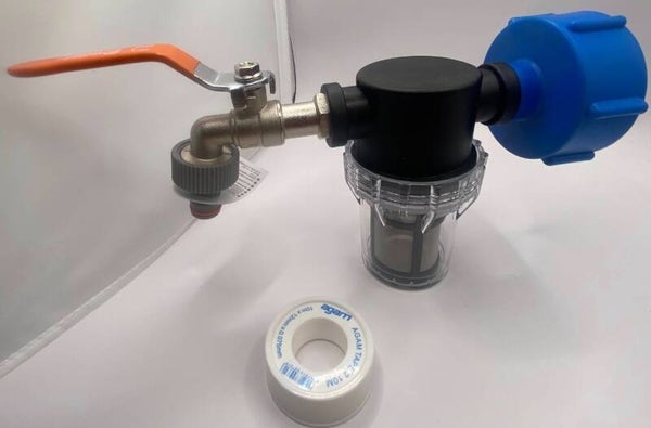 Zestaw Filtr z Kran , Nakrętką, taśmą, przyłączem Bradas Gw 3/4 metalowy