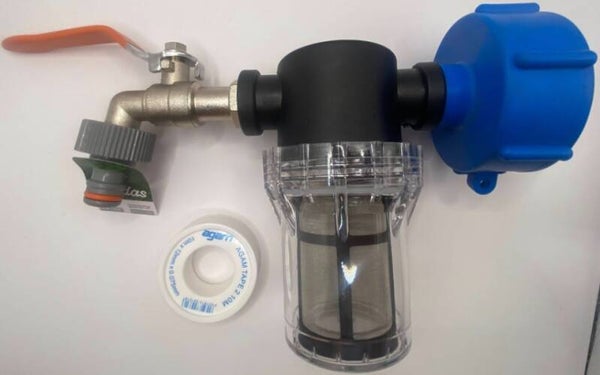 Zestaw Filtr z Kran , Nakrętką, taśmą, przyłączem Bradas Gw 1/2 metalowy