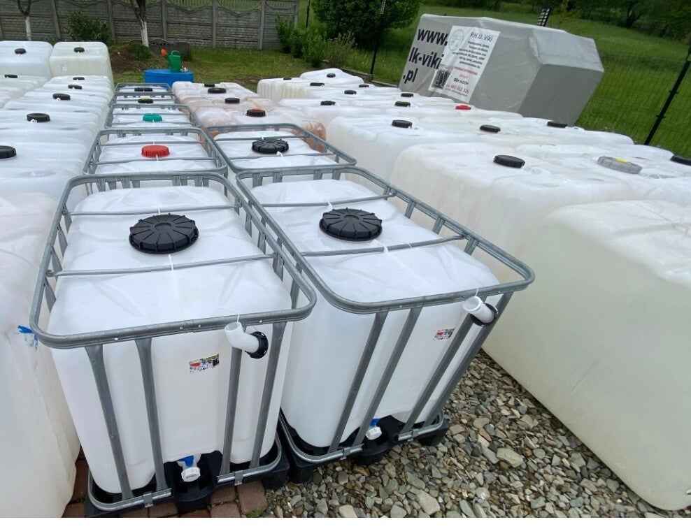 Zbiornik 600l  Czysty , Beczka, Mauzer , Paletopojemnik , Kańka, beczka